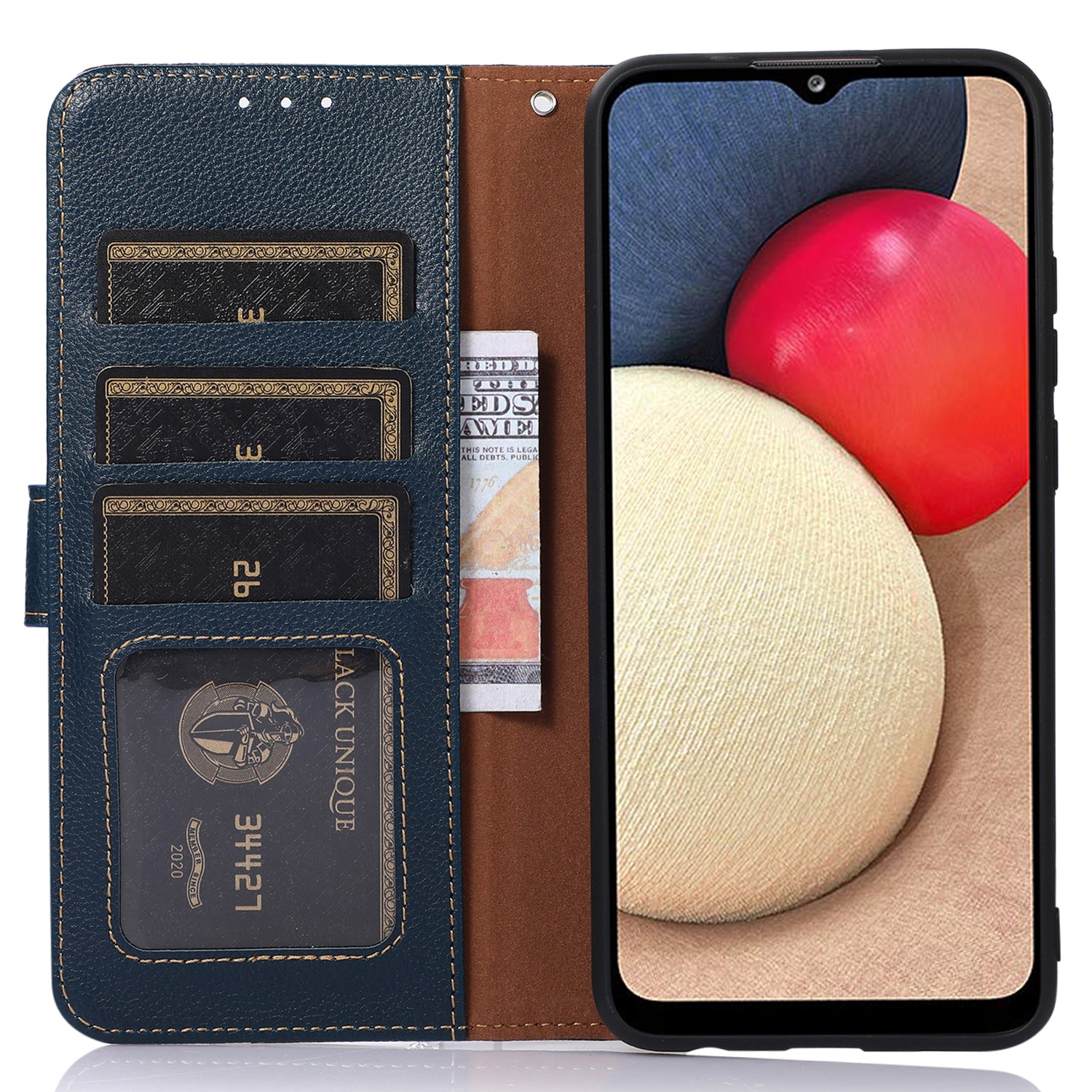 KHAZNEH For Samsung Galaxy A24 4G RFID Blocking Phone Case PU Leather Litchi Texture Stand Magnetic Wallet Cover KHAZNEH For Samsung Galaxy A24 4G RFID Blocking Phone Case PU Leather Litchi Texture Stand Magnetic Wallet Cover